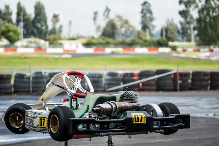 Photo of a go kart's rear